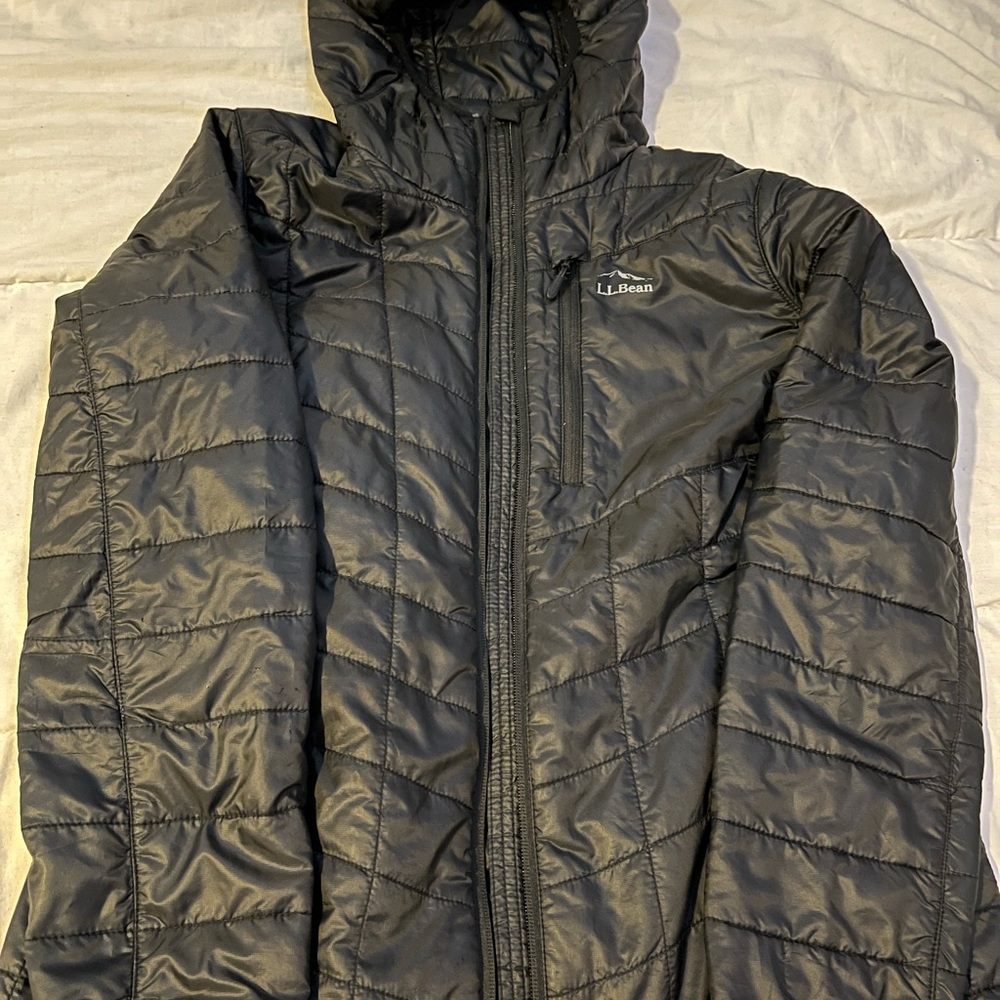 L.L. Bean PrimaLoft Packaway Hooded Jacket Small
